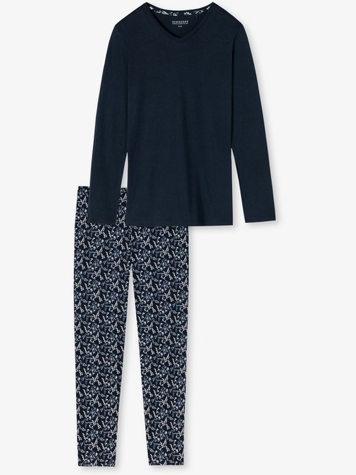 Damen Schlafanzug lang  -  Essentials Comfort Fit