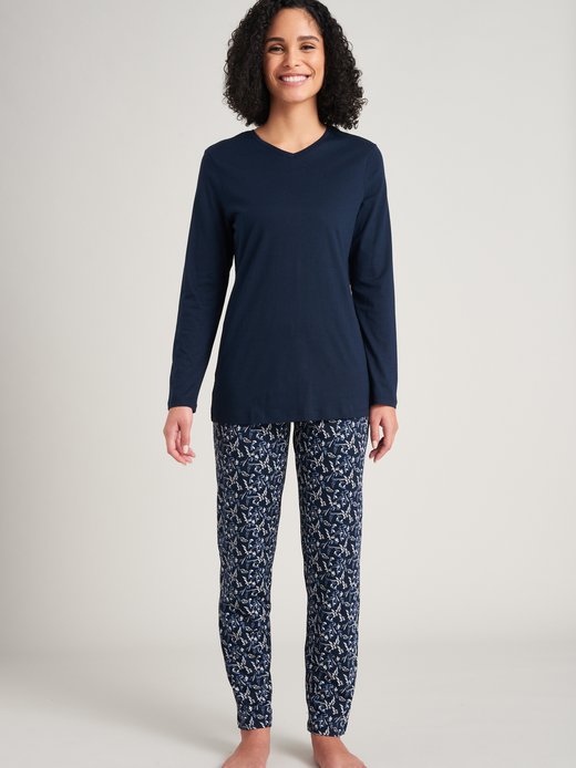 Damen Schlafanzug lang  -  Essentials Comfort Fit