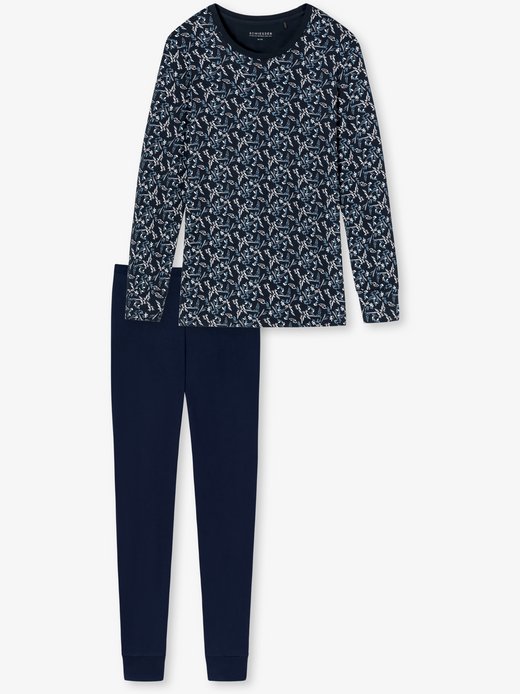 Damen Schlafanzug lang  -  Essentials Comfort Fit