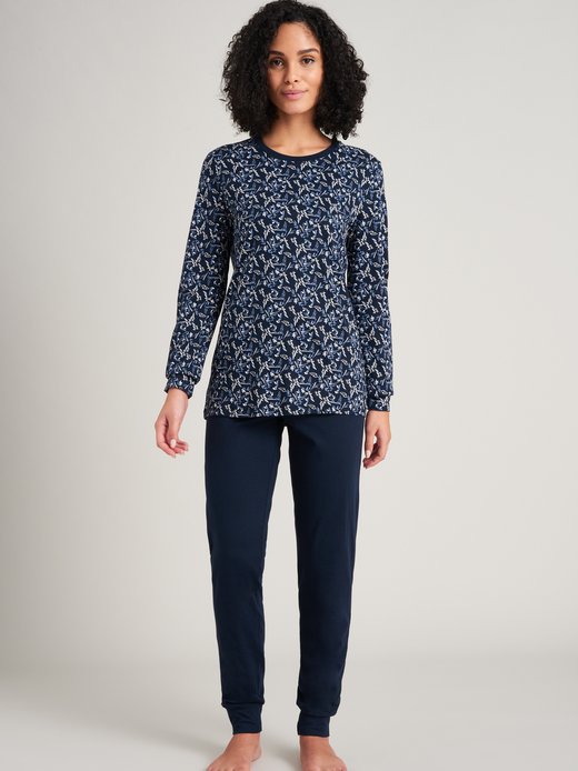 Damen Schlafanzug lang  -  Essentials Comfort Fit