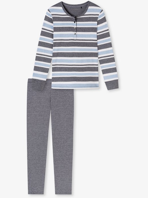 Damen Schlafanzug lang  -  Sportive Stripes