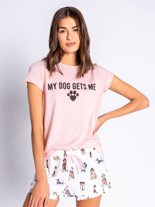 Damen Schlafshirt  -  My Dog Gets Me