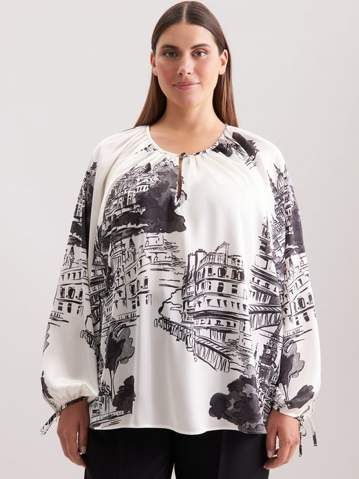 Damen Schlupfbluse - Curvy - Druck