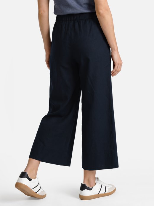 Damen Schlupfhose mit Leinen-Anteil