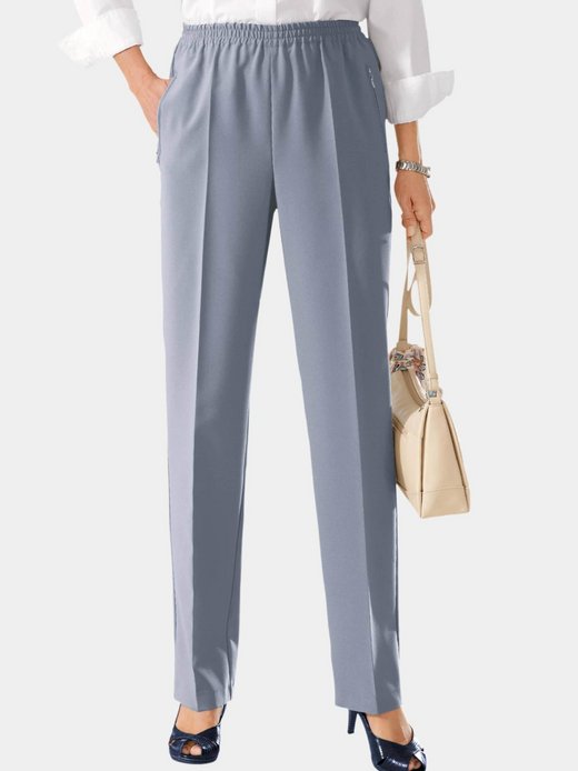 Damen Schlupfhosen Uni/Melange - Kurzgöße