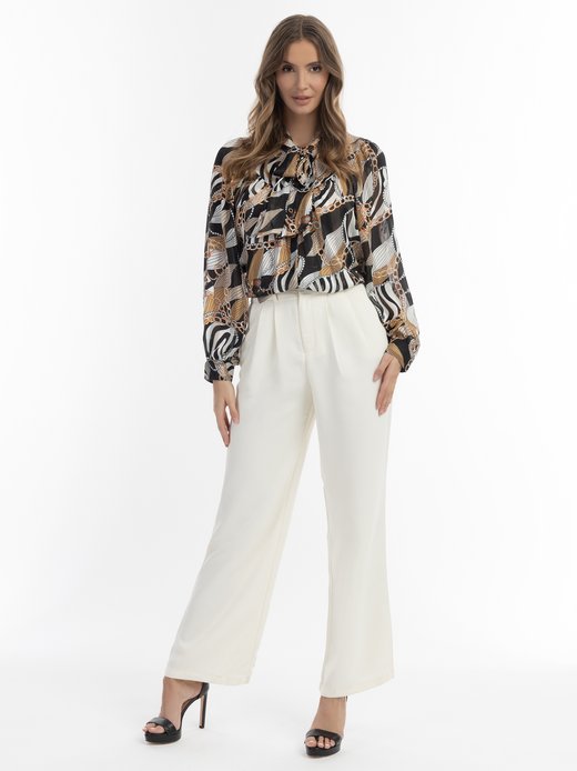 Damen Schluppenbluse