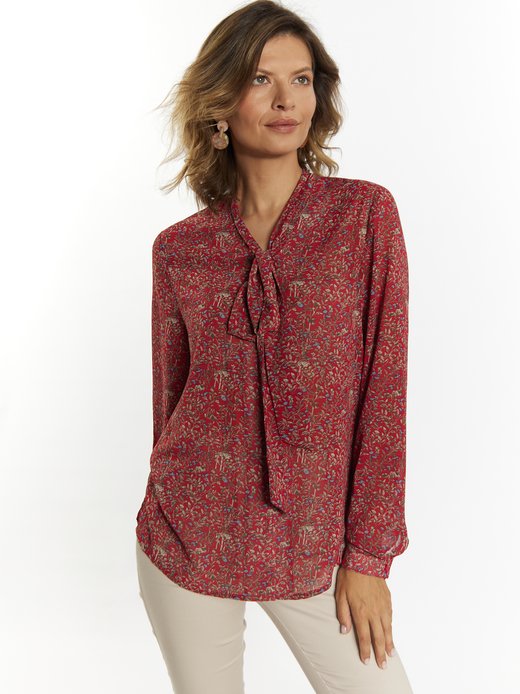 Damen Schluppenbluse