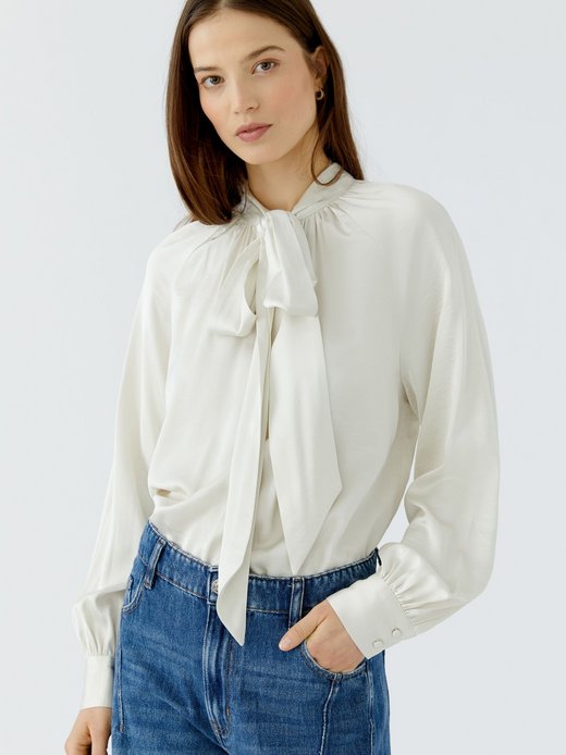 Damen Schluppenbluse