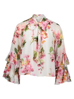 Damen Schluppenbluse