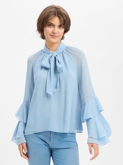 Damen Schluppenbluse