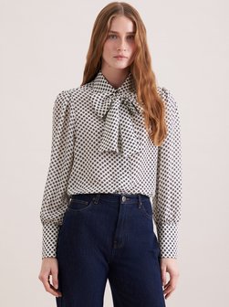 Damen Schluppenbluse