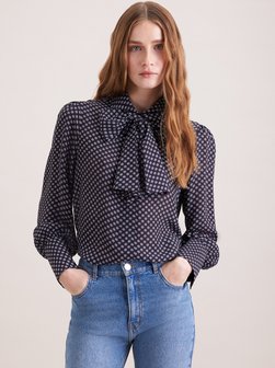 Damen Schluppenbluse