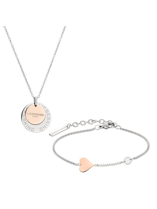 Damen Schmuck-Set  -  Bicolor Coins