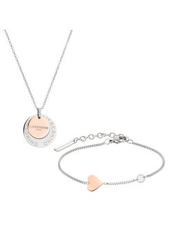 Damen Schmuck-Set  -  Bicolor Coins