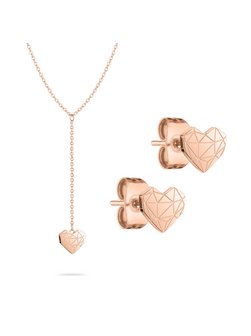 Damen Schmuck-Set  -  Broken Heart Rosé