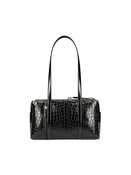 Damen Schultertasche - Croco