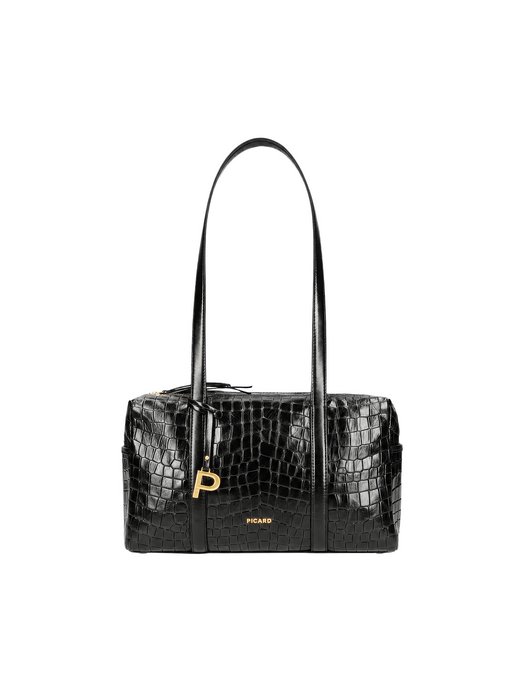 Damen Schultertasche - Croco