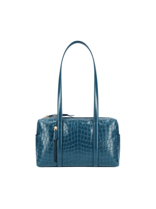 Damen Schultertasche - Croco