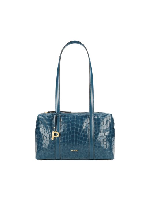 Damen Schultertasche - Croco