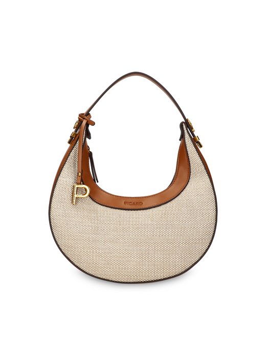 Damen Schultertasche - Croissant