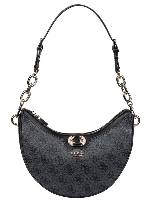 Damen Schultertasche - Orlina Logo Top Zip 40180 Coal