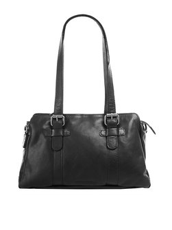 Artikelbild Damen Schultertasche von Spikes & Sparrow in schwarz uni