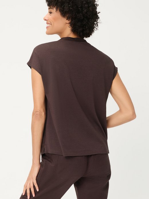 Damen Shirt mit Leinen-Anteil