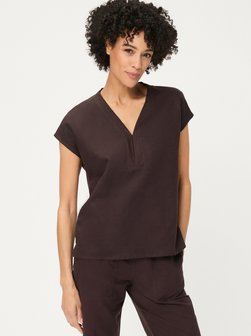 Damen Shirt mit Leinen-Anteil
