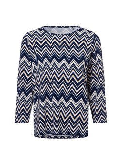 Artikelbild Damen Shirt von RABE in marine gemustert