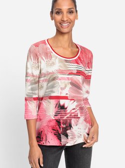 Artikelbild Damen Shirt von Olsen in rot bedruckt
