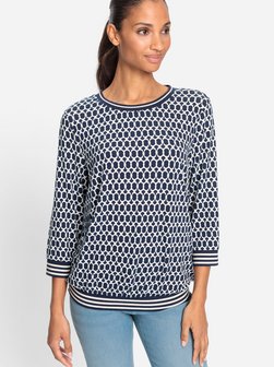Artikelbild Damen Shirt von Olsen in blau bedruckt