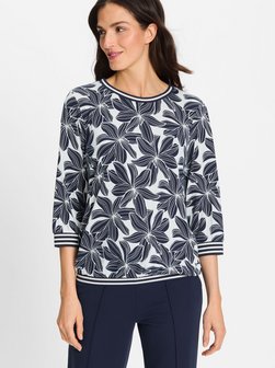 Artikelbild Damen Shirt von Olsen in blau gemustert