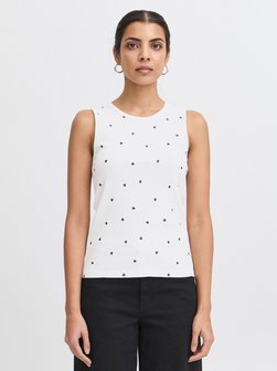Artikelbild Damen Shirttop - IHPALMA von Ichi in weiß gemustert