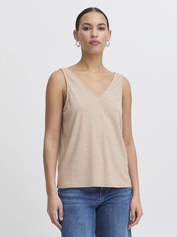 Artikelbild Damen Shirttop - IHREBEL von Ichi in beige meliert
