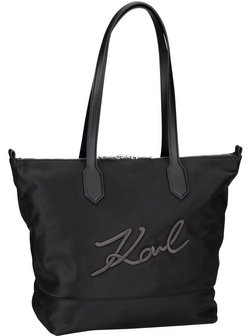 Artikelbild Damen Shopper - K/Signature Nylon MD Tote von KARL LAGERFELD in schwarz uni