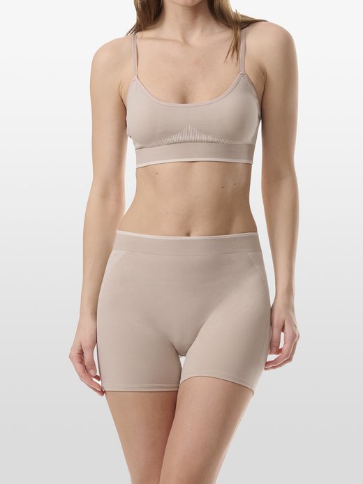 Damen Shorts  -  High Waist - Sport Active Contour Seamless
