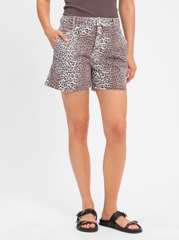 Damen Shorts - Leopard Print