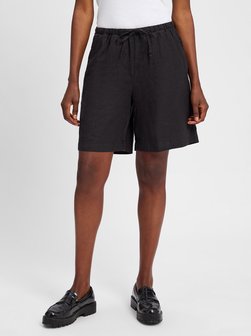 Artikelbild Damen Shorts aus Leinen von Marc O'Polo in schwarz uni