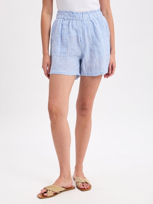 Damen Shorts aus reinen Leinen
