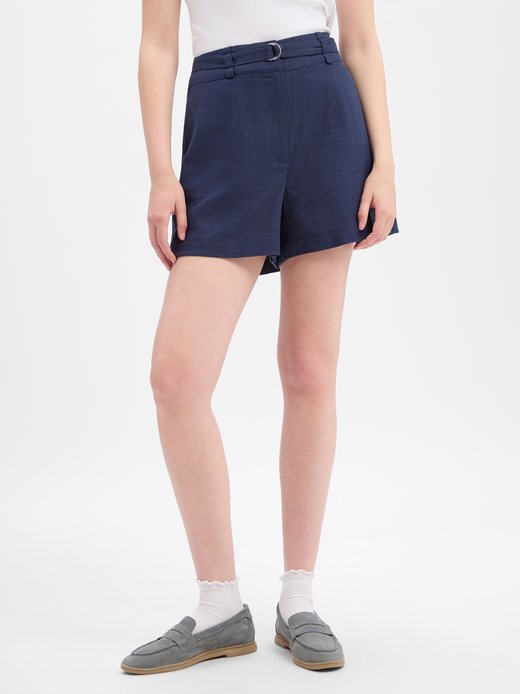 Damen Shorts mit Leinen-Anteil - YASAgana