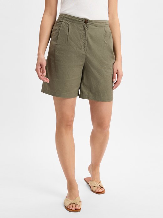 Damen Shorts mit Leinenanteil