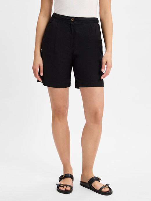 Damen Shorts mit Leinenanteil