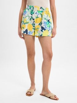 Artikelbild Damen Shorts von Marie Lund Collection in gelb grün bedruckt