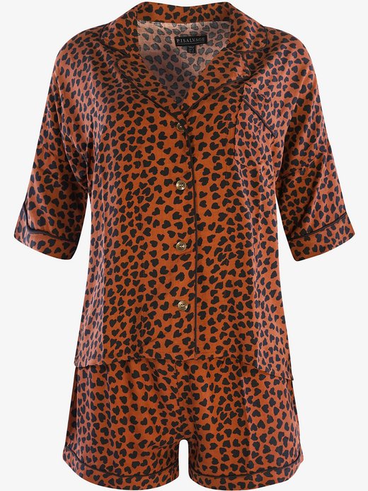 Damen Shorty Pyjama  -  Leo