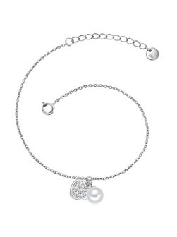 Artikelbild Damen Silberarmband - Herz von Glanzstücke München in silber uni