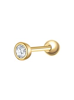 Artikelbild Damen Silberpiercing - von Glanzstücke München in gold uni