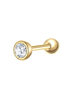 Artikelbild Damen Silberpiercing - von Glanzstücke München in gold uni