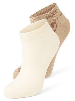 Damen Sneakersocken im 2er-Pack - Leo Logo