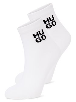 Artikelbild Damen Socken im 2er-Pack - 2P SH INTERLACE CC W von HUGO in weiß schwarz uni