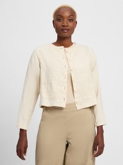 Artikelbild Damen Sommerbluse aus Leinen von Marie Lund in beige uni